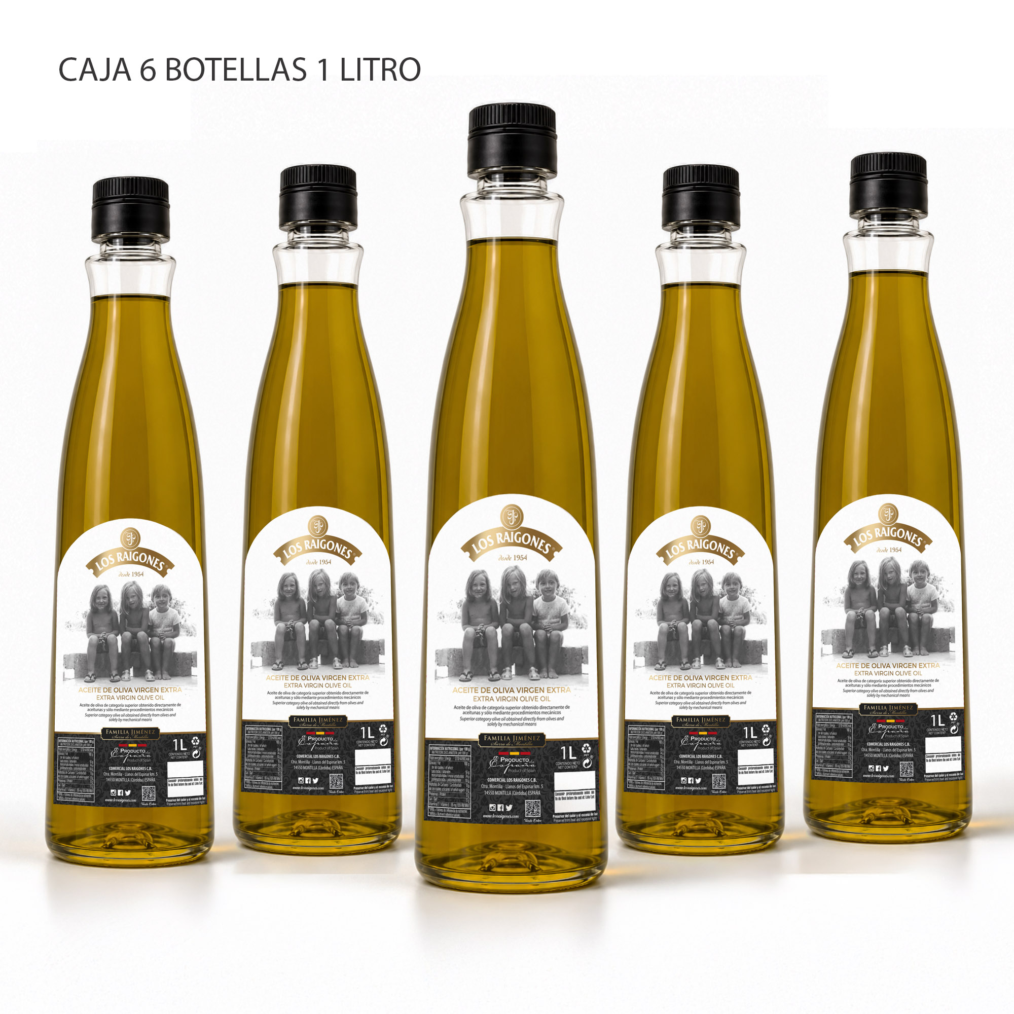 Aceite de Oliva Virgen Extra 2025/2026 - 1. litro caja de 6 unidades